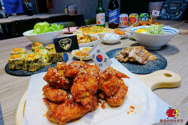 [韓式炸雞] 新竹 - Maxidak_ 맛있닭瑪希妲餐酒館 竹科新手村內的美味韓式料理 雞不可失肋排醬炸雞 搖滾飯捲軟中帶脆 下班小酌搭配炸雞壓力超釋放