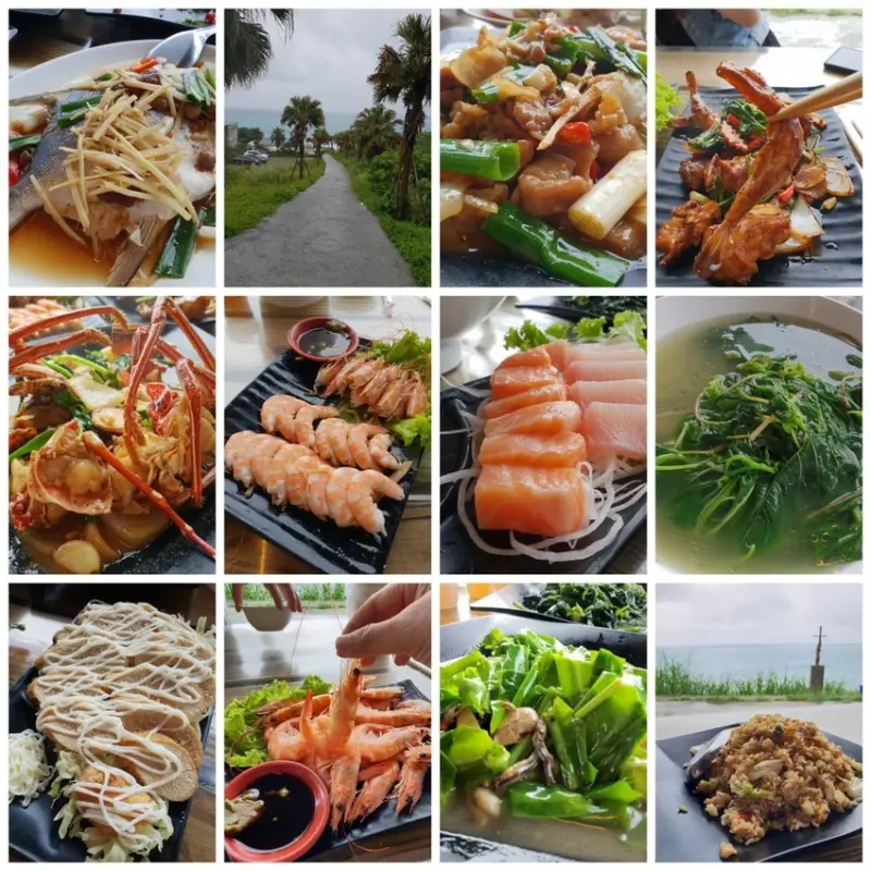 【花蓮.壽豐】屋銤海鮮。海景第一排戶外餐廳。海景超美還有造景可拍照