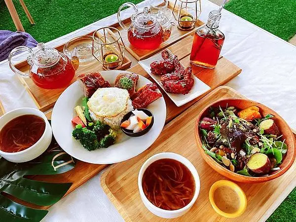 ||吃。台北|| Denwell Cana森林系輕餐廳 大直網美必拍戶外空間餐廳