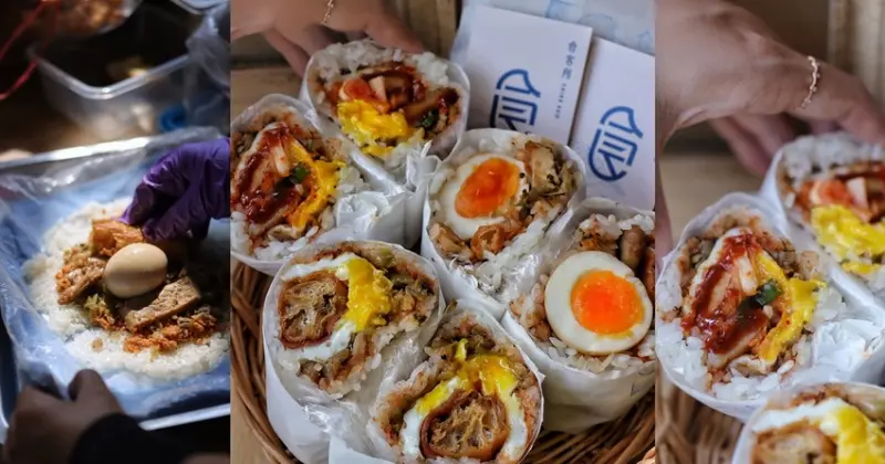 【台中食記】人氣排隊文青古早味飯糰『食客所 Shike suo』二店美村南開幕，銅板價35元起，還有分店限定隱藏版口味。