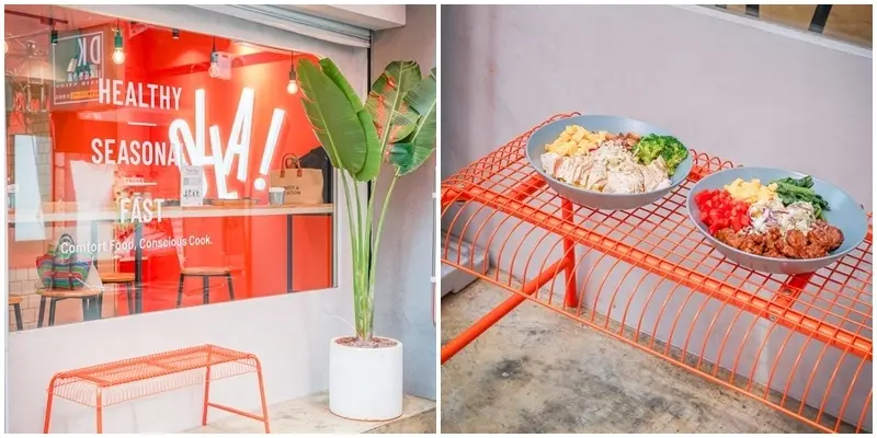 OLLA 有樂  ▏健康餐盒從主菜、配菜、醬料都由你選 這一碗，誰不愛？。美味的餐食兼具健康 網美風的環境超好拍 。捷運國父紀念館