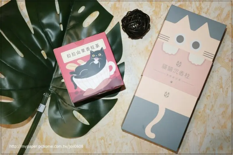 【法米娜Famina】拉拉山果香紅茶&貓貓沉香柱~五十秒功夫茶包 台灣福壽山茶葉X職人精緻烘焙 萌系產品療癒身心靈