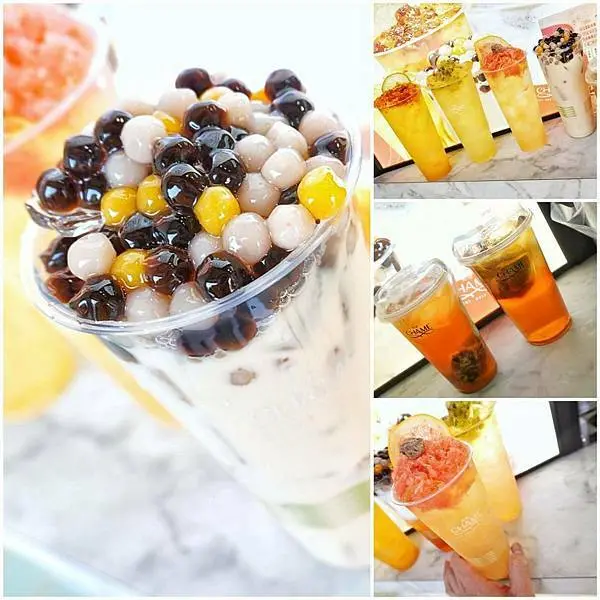 台中飲料<CHAME 恰迷-鐵鹿店>一杯讓人喜愛的Q罩杯.香醇甘甜玉山紅茶.無違和感超酷的組合香桃芒露冰涼好滋味,滿足我們挑剔味蕾