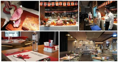 [高雄萬豪酒店 豪享自助餐廳] - 饕享楓味/ 加拿大美食節Taste of Canada/ 威靈頓鮭魚/ 加拿大牛肉爐烤/ 高雄Buffet推薦/ M9 Buffet