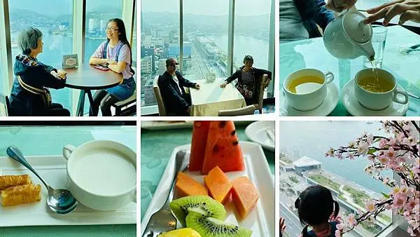 基隆高空景觀餐廳【長榮桂冠酒店19樓咖啡廳】基隆最美的海景咖啡廳/俯瞰360度山海美景/來基隆享受浪漫高空約會