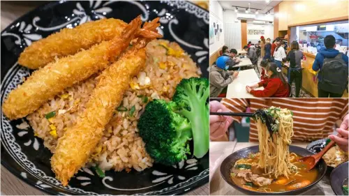 新開幕，推薦黃金炸蝦炒飯只要95元！網友推薦秘製牛肉也很讚。隱密巷弄小餐館『長安品道』