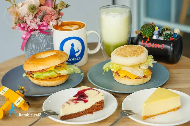 【Ramble Cafe漫步藍咖啡 新竹湖口店】新店報報！在忙碌的湖口工業區居然有簡約文青風咖啡廳！！讓你放慢腳步，稍作歇息～喝杯咖啡輕鬆一下☕️