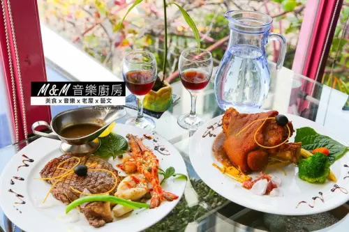 結合老屋x音樂x藝文x美食的平價法式料理「 M&M音樂廚房」情人節約會首選｜白色情人節 - 台南好Food遊