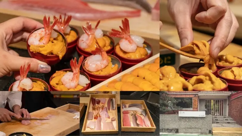 台北壽司 真真庵 壽司割烹｜海膽饗宴令人難忘，omakase種類變化多元，超人氣和牛海膽套餐 · 算命的說我很愛吃