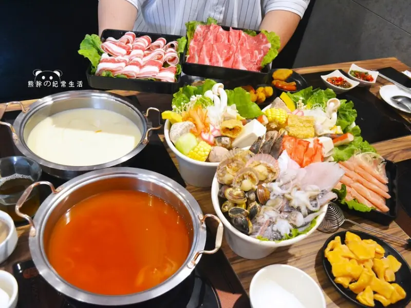 【台中北屯】丹水滾鍋物-風生水起店，平價火鍋新選擇，湯底濃郁鮮甜，食材新鮮份量足，自助吧吃到飽，另有親子遊戲樂園、育嬰室，貼心環境設施，用餐完全不用煩惱，台中美食推薦