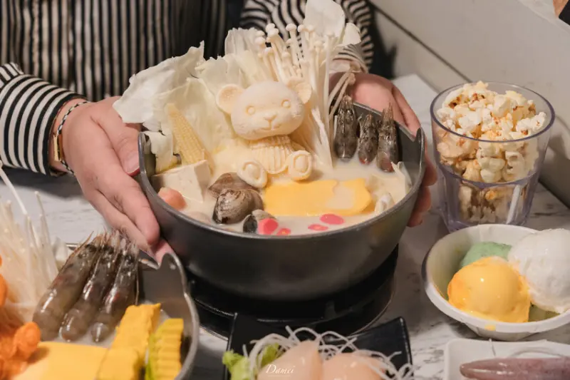 師大巷弄裡平價小火鍋，童心滿滿熊熊牛奶鍋-燒燒鍋物