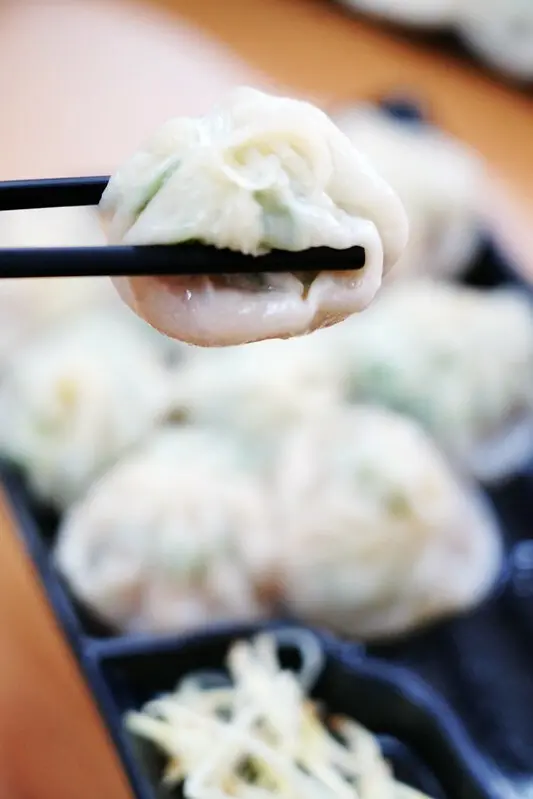 【台灣，宜蘭縣，員山鄉】在地人不起眼的小店，美公子湯包；皮薄、滿滿三星蔥，入口好滿足。(宜蘭美食）
