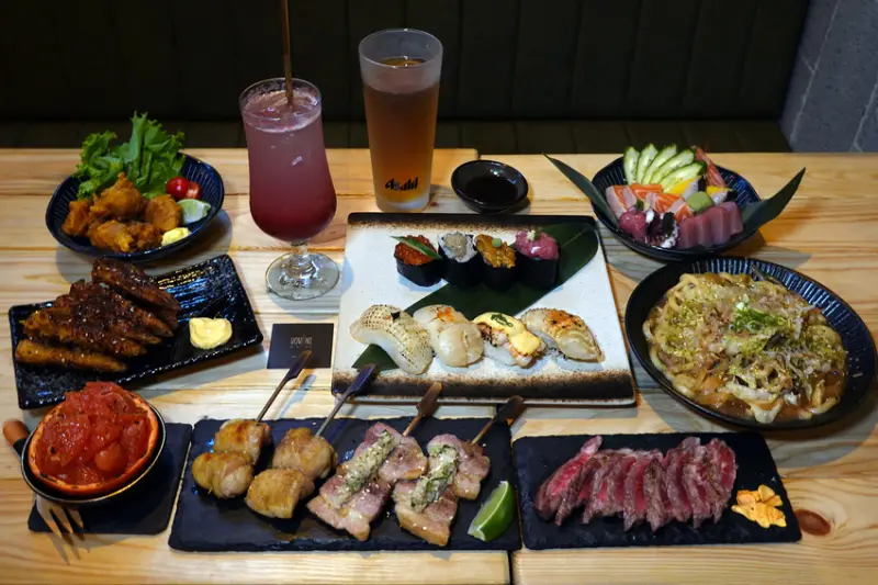 捷運信義安和站好吃日式創意料理-kokoni串丼小酒場，國父紀念館站工業風大安區居酒屋，餐酒都厲害的延吉街美食