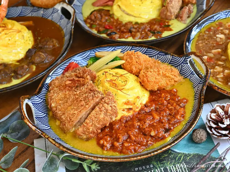 日光造咖 咖哩製造所｜台中咖哩推薦！最低只要79元起，想吃什麼自己配，還有麻婆豆腐、打拋豬，搭咖哩也很讚～