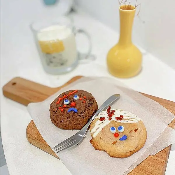 (台北士林站)Old Soul 老靈魂手工餅乾 台北咖啡廳/士林夜市美食/咖啡廳下午茶甜點推薦 韓系咖啡廳美式餅乾造型超Q好拍讓人捨不得吃