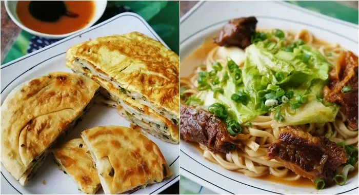 【阿ㄋ蔥油餅&鼎盛牛肉麵】加了烘蛋的蔥油餅好特別~壹週刊、食尚玩家報導｜宜蘭頭城必吃小吃推薦