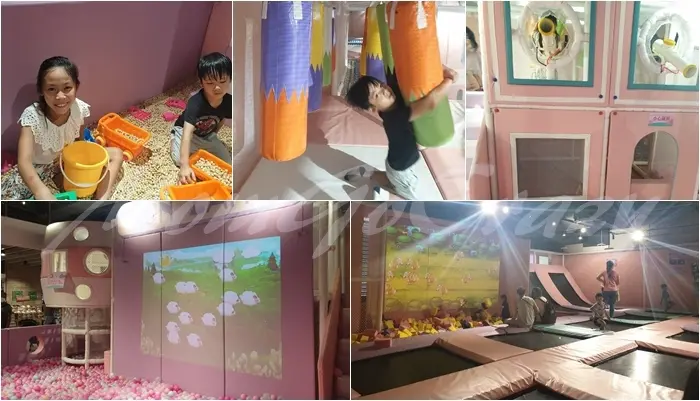【新北｜板橋景點】追風奇幻島-愛力獅異想童話｜新景點!一票玩到底不限時暢玩，交通、用餐都非常便利，球池、沙坑還有彈跳蹦蹦床。 - 1個媽咪2個寶