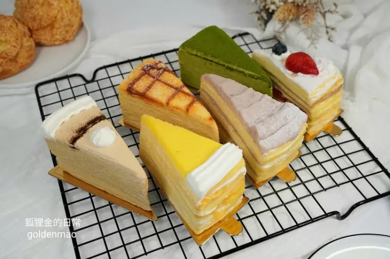 台中千層蛋糕推薦 │甜朵烘焙坊 30元拳頭大的泡芙週末限定推出 人氣千層蛋糕只要100元就吃的到