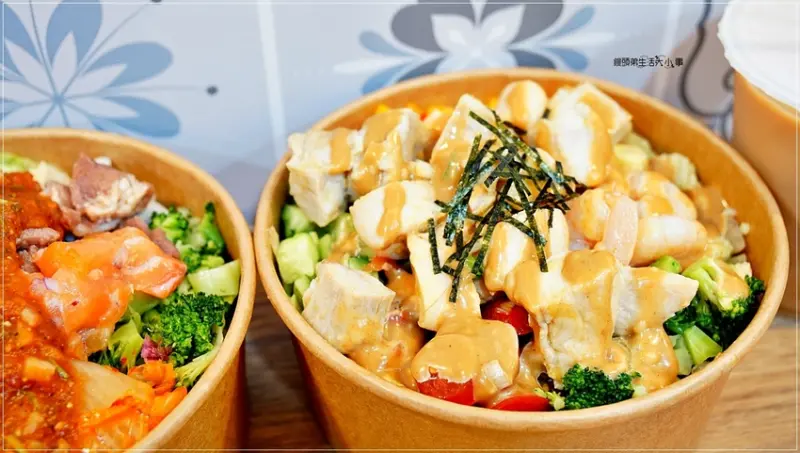 【板橋 健康餐盒】MABO POKE 夏威夷沙拉拌飯／捷運新埔站～致理科技大學美食，營養健康美食，主餐自由配