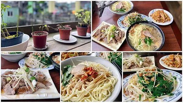 新北.十分-平溪祖傳切仔麵，很簡單的美味不管是乾麵湯麵都好吃，還有許多小菜點起來!重點是平價景觀餐廳很讚喔