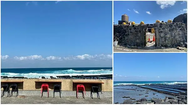 新北.貢寮-最東邊小漁村的最東邊靠海生活，一望無際的大海，待在令人心曠神怡的海邊一下午，超舒服的啦!
