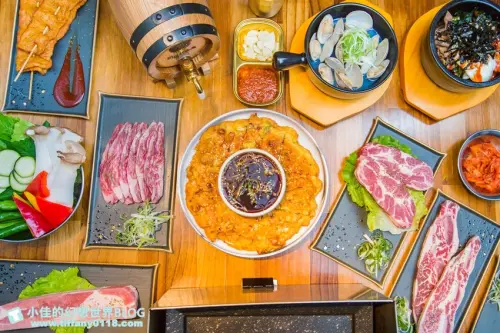 找含意韓式燒肉酒館/全程桌邊代烤餐點選擇豐富又好吃/當月壽星免費送燒酒摩天輪