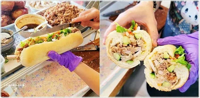 隱藏第三市場人氣必吃排隊美食！！越南麵包塞入滿滿餡料，嗜辣必加、爽脆香辣口感絕對大滿足！！