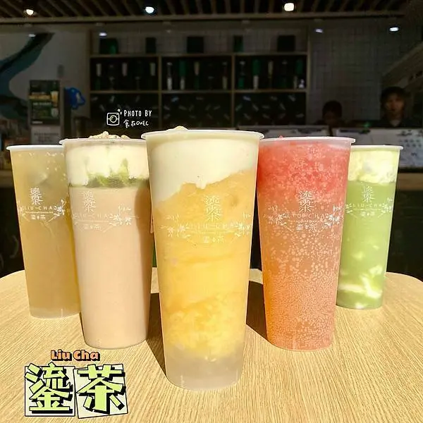 羅東夜市特色現泡手搖飲‧三星蔥尬奶蓋驚喜新口感三星蔥米香奶蓋‧羅東夜市鎏金茶│鎏茶Liu Cha