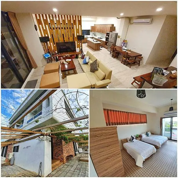 墾丁包棟民宿推薦＜墾丁 · 遇見快樂＞位於恆春鄉間小路村莊內,超大庭園景色.廚房.烤肉.歡唱KTV.浴缸.房間溫馨寬敞舒適,有提供早餐,文末附有民宿週邊美食