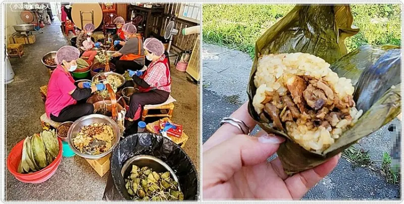 在地飄香30幾年古早味肉粽，現場手工現包現蒸、還沒端午節人潮就不少！！！