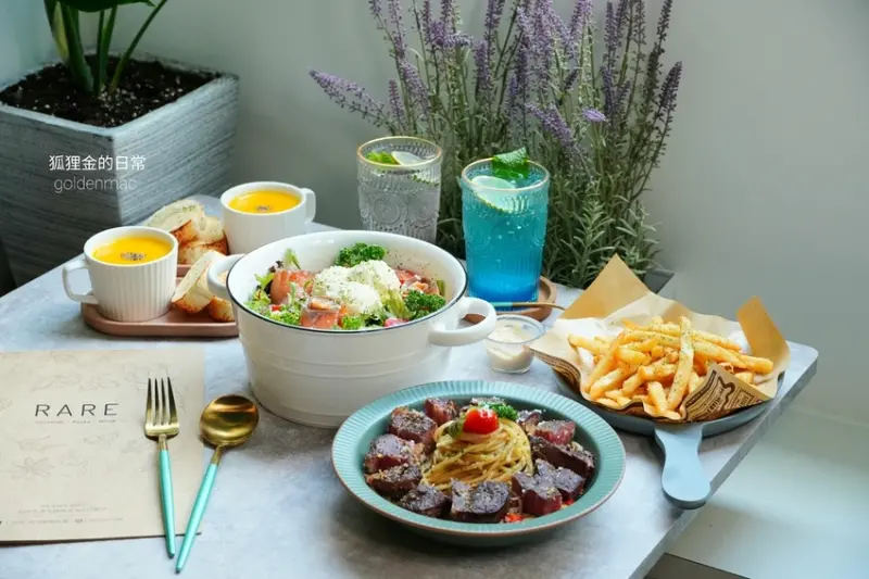 台中美食｜RARE芮珥逢甲店 輕奢吃好料還有30元喝飲料喝到飽 聚餐、約會、下午茶推薦