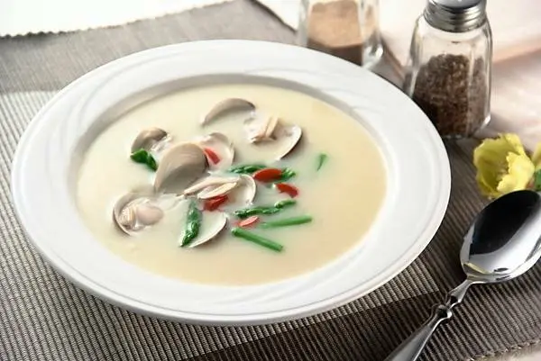 [西餐料理] 奶油蛤蜊蘆筍湯