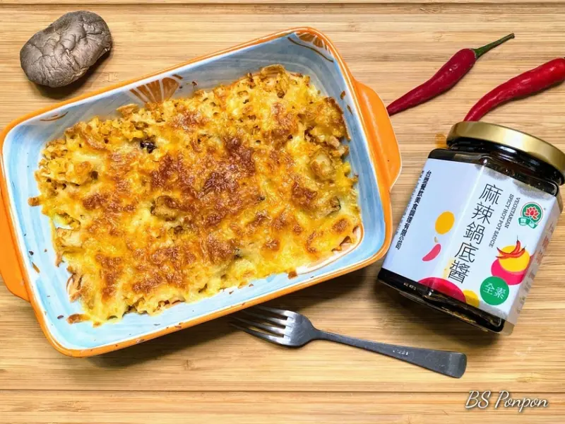 台塑-全素麻辣鍋底醬，看我大胖師上菜之麻辣三重奏之 3  ✖  素焗香辣花椰菜