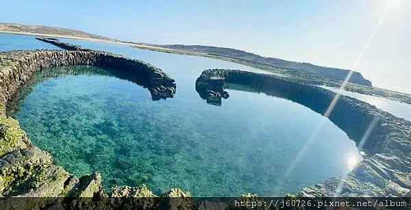 【澎湖西嶼/景點】澎湖秘境單心石滬★池西虎目滬☆退潮才能發現的浪漫巨型愛心景點