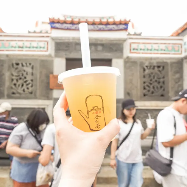 澎湖美食。二崁杏仁茶 二崁古厝必喝超消暑杏仁茶/海石花