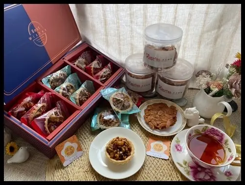 【 艾格巴特 Egg butter 手工烘焙】焦糖夏威夷豆堅果塔&三溫糖杏仁瓦片 下單後才製作  酥酥脆脆，搭配茶飲，風味更佳！在家追劇最佳良伴