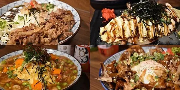 高雄美食【金福商店 丼飯咖哩】大份量的咖哩飯與壽喜燒牛肉，特別的天津飯，好吃的黑板菜 磯煮鮑魚與香煎廣島牡蠣((附菜單