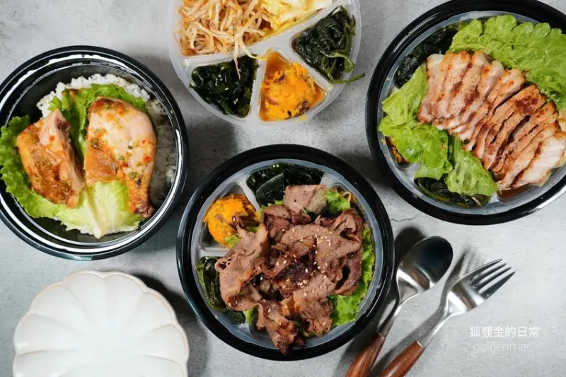台中外帶便當推薦｜首爾nuna 平價異國料理便當 打拋豬、綠咖哩、韓式烤肉、泰式椒麻雞、舒肥雞沙拉 外送也可以