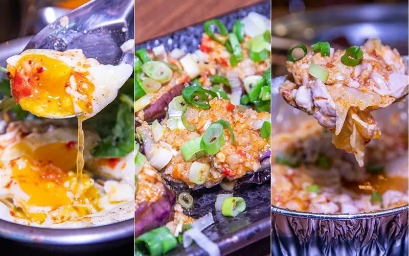 【板橋美食里】【江子翠站】雲南燒烤.剁椒烤蛋.特製乾麵.燒烤豬腦.烤茄子