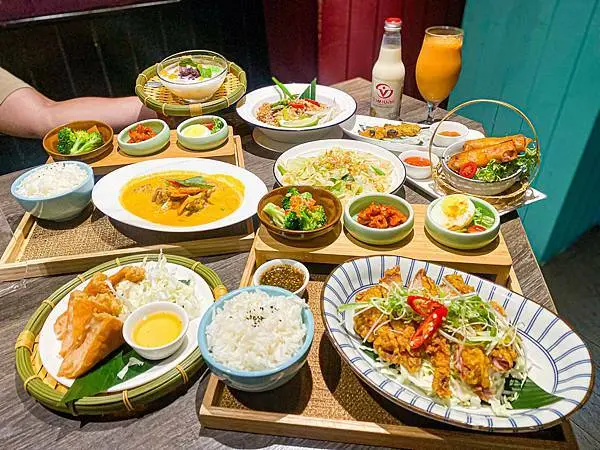 (台北松江南京站)泰舍泰式料理第一店 中山區捷運站美食 米塔集團新開幕異國料理 一人也可享用泰式定食 大份量好吃cp值高