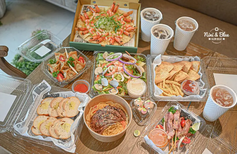 雛菊見DAISY HOUSE |台中南屯森林系美翻餐廳，防疫四人餐只要870元再送手做馬林糖 Nini and Blue 玩樂食記