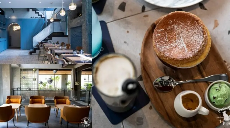 台中東區｜　Fascino法希諾-專賣法式舒芙蕾咖啡館 不同的老宅Ｘ挑高天井設計　還有很多貓隱藏在其中