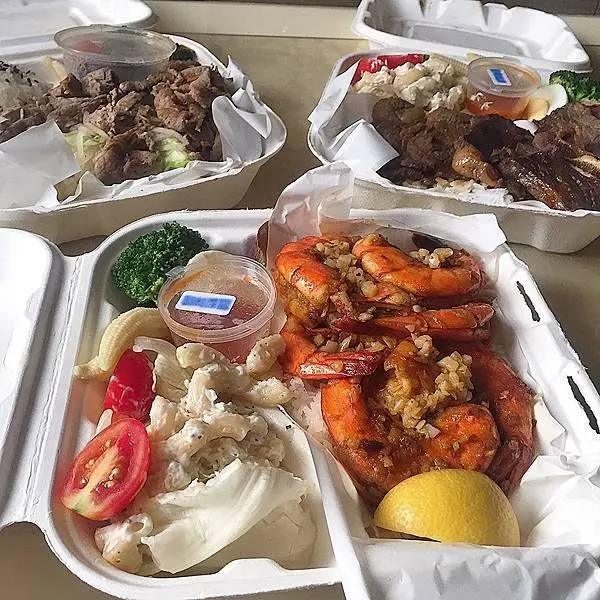 Olu Olu歐嚕歐嚕夏威夷餐盒/份量澎湃 香蒜奶油蝦蝦飯/台北內湖科技園區美食推薦/Hawaiian Plate Lunch