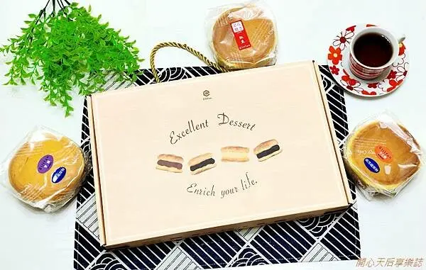 宅配甜點『Elitfun E立方BIG銅鑼燒禮盒-甜蜜混合組』巨無霸銅鑼燒,職人手工製作,舒芙蕾口感+飽滿綿密內餡,