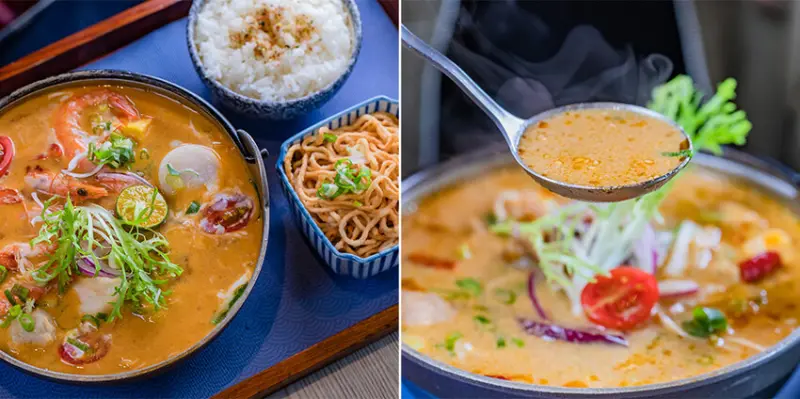 高雄平價鍋物 x 文藻美食 澎湃火鍋只要140元起吃到撐 泰式酸辣鍋 起司牛奶鍋 極致濃厚美味 - 小二春福氣鍋