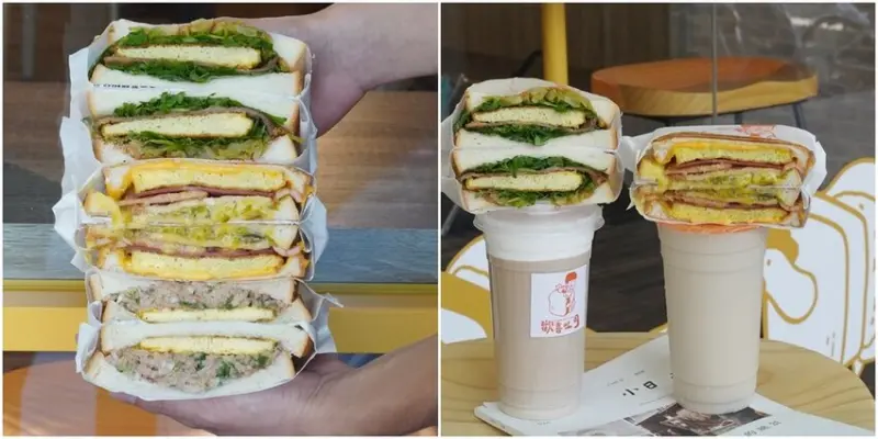 新莊超狂吐司『歡喜吐司』 爆餡系吐司大口咬下超級滿足 首創香菜三明治 就問一句香菜你敢不敢? - 安妮的天空