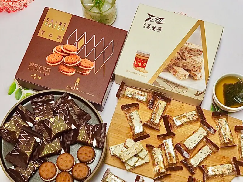 2022東門伴手禮推薦 SaintPeter聖比德蛋糕 咖啡牛軋餅 누가캔디 花妞牛軋糖 日韓觀光客最愛的台灣必買永康街伴手禮 - 藍色棉花糖咬蕃茄