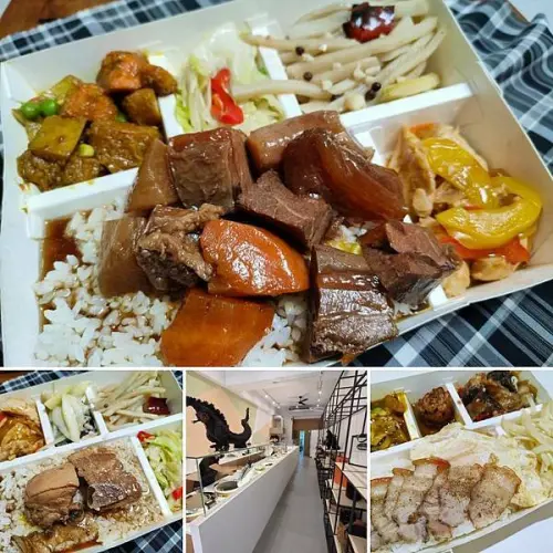 《好享售餐盒》一間開在巷子裏， 很不像自助餐店的美味自助餐便當。