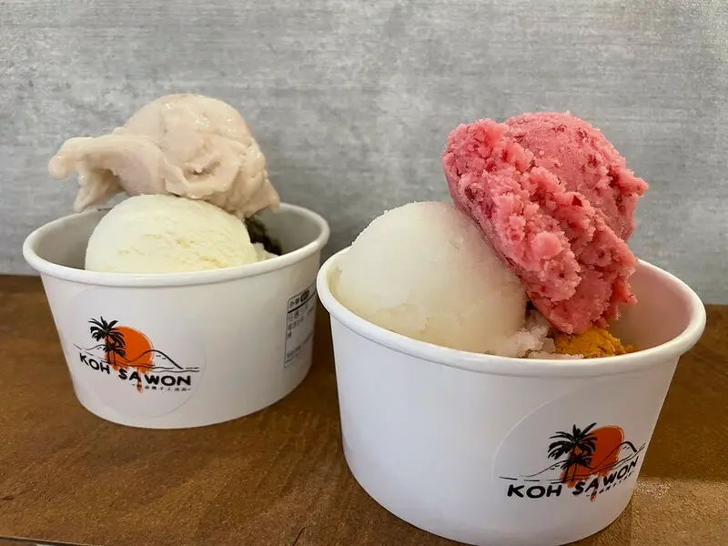 【台灣，桃園市，中壢區】經濟實惠的手工冰(綿綿冰）～Koh Sawon 咔莎灣手工冰品。（中壢美食）