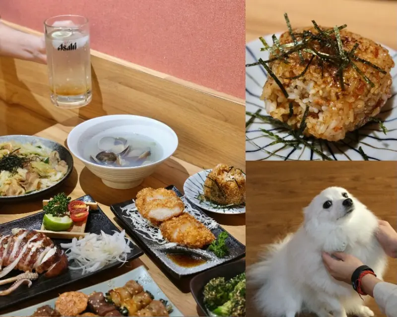 台中美食|崇德路上堪稱最萌「容燒居酒屋」，毛孩也能一起續攤大嗑的串燒好味。肉依小姐吃什麼
